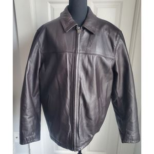 Brown Leather Columbia Jacket